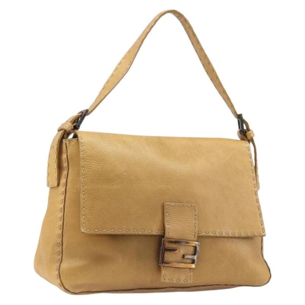 Fendi Selleria Leather Brown Leather Shoulder Bag Bag